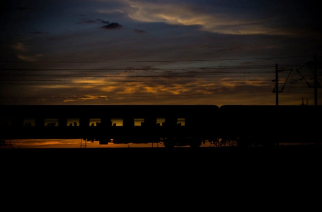 A*** din București - 3 - Night Train Silhouette